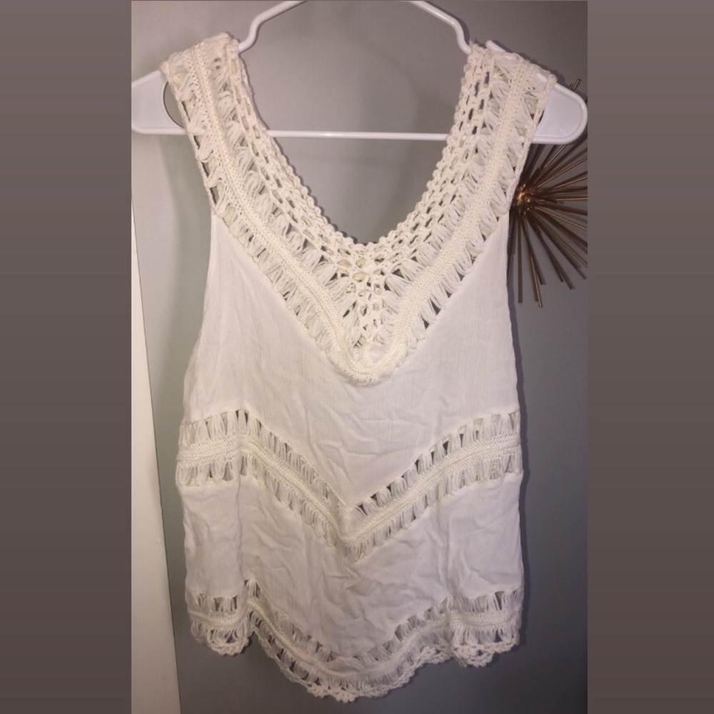 White dressy tank top